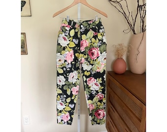 Vintage Bongo Floral Denim Mom Jeans
