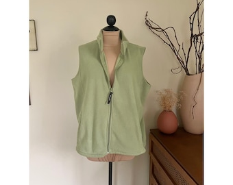 Vintage Woolrich Aloe Green Fleece Vest