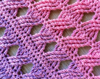 Rapunzel Shawl - Enchanting Shawl Crochet Pattern - Unique Rectangular Design with Varied Stitches for, Perfect for All Skill Levels