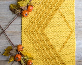 Double Trouble Scarf, Crochet Pattern, Tapestry Crochet Wrap (PDF)