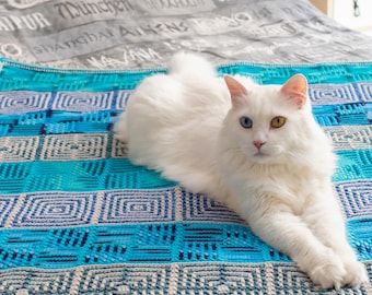 Euphoria Blanket, Overlay Mosaic Crochet Pattern, Textured Rectangle Throw, Adaptable Design, (PDF)