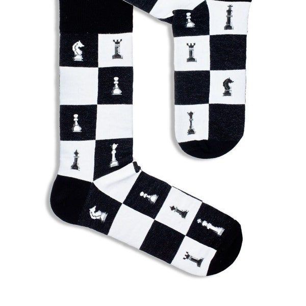 Chessman Chess Men Socks Variants, Funny Socks, Cozy Socks, Socks, Crazy Socks, Colorful Socks, Gift Idea, Perfect Gift, Mismatched Socks