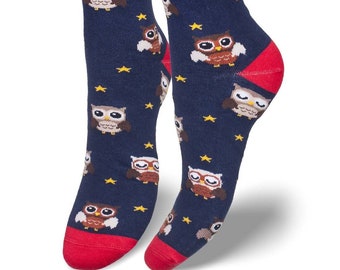 Owl Happy Owls Women Socks Variants, Funny Socks, Cozy Socks, Men Socks, Crazy Socks, Colorful Socks, Gift Idea, Perfect Gift, Mismatched