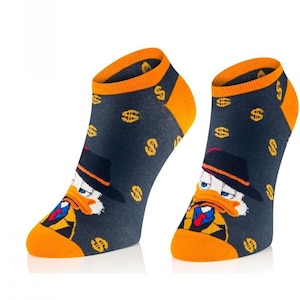 Scrooge Duck Uncle McDuck Unisex Socks, Funny Socks,Socks, Men Socks, Woman Socks, Colorful Socks, Gift Idea, Perfect Gift, Mismatched Socks