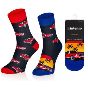 Ford Mustang Classic Car Vintage Unisex Socks, Funny Socks,Men Socks, Woman Socks, Colorful Socks, Gift Idea, Perfect Gift, Mismatched Socks