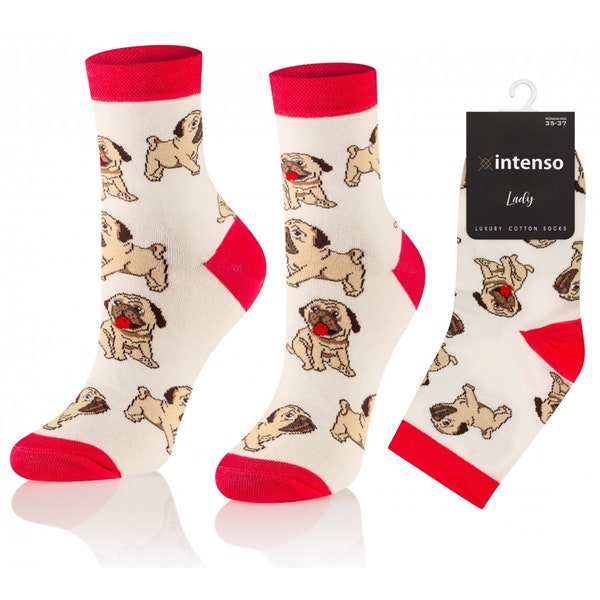 Pug Bulldog Dog Women Socks, Funny Socks, Cozy Socks, Men Socks, Woman Socks, Colorful Socks, Gift Idea, Perfect Gift, Mismatched Socks
