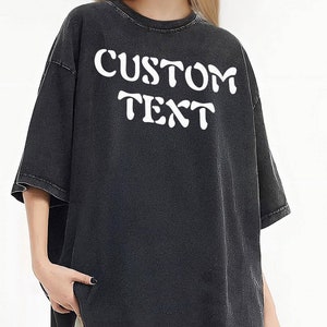 Benutzerdefiniertes Frauen-Shirt-Geschenk, benutzerdefiniertes Retro Y2K-Baby-T-Shirt, personalisiertes 90er Jahre Text-Baby-Grafik-T-Shirt, einfügen Ihrer Design-Hemden