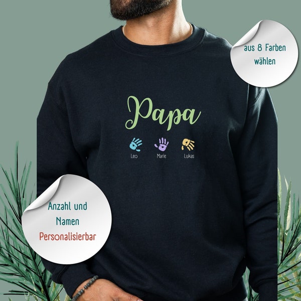 Personalisierbar Papa Geschenk Weihnachten Geburtstag Vatertag, Bester Papa Opa der Welt, Gift for Dad, Vater Father Sweatshirt Pullover