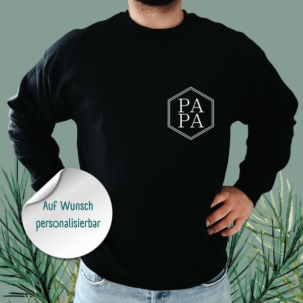 Personalisierbar Papa Geschenk Weihnachten Geburtstag Vatertag, Bester Papa der Welt, Gift for Daddy Dad, Vater Father Sweatshirt Pullover