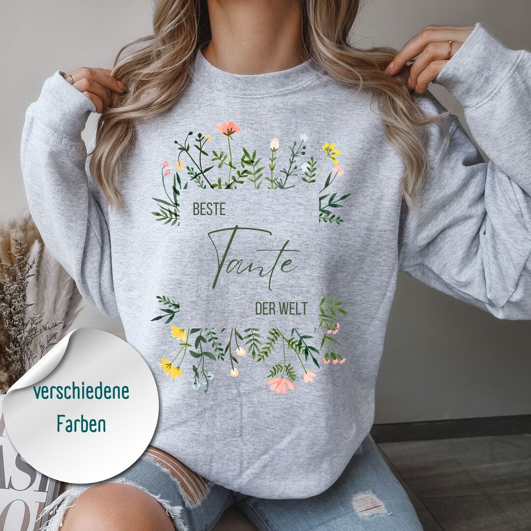 Beste Tante Der Welt Pullover Geschenk Tante Weihnachten Etsy