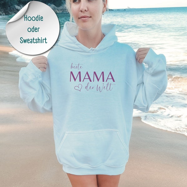 Mama Pullover sudadera con capucha, Geschenk Personalisiert, Individuelles Geschenk Muttertag, Geburtstag, Muttertagsgeschenk, regalo del día de las madres