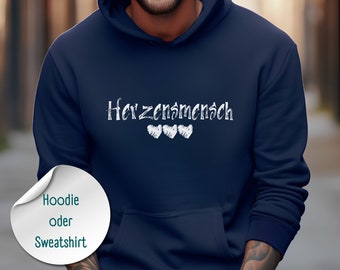 Herzensmensch Hoodie Sweatshirt Pullover, Bester Bruder der Welt, Geschenk Papa, Geschenk für Mann Weihnachten, Geburtstagsgeschenk für ihn