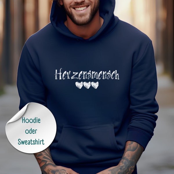 Herzensmensch Hoodie Sweatshirt Pullover, Bester Bruder der Welt, Geschenk Papa, Geschenk für Mann Weihnachten, Geburtstagsgeschenk für ihn