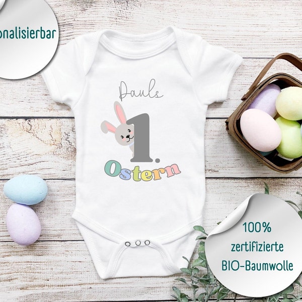 Baby Body personalisiert, Geschenk Geburt, Baby Geschenk, Geschenkidee, Individuelles Geschenk, Mein Erstes Ostern, Geburtstag