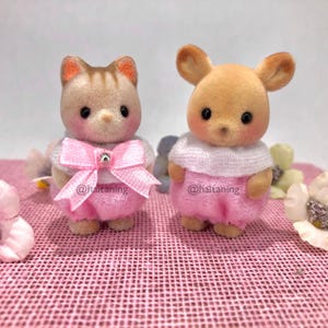 Sγlvaniαn fαmiliεs cαlicο crιttεrs cute pink puffy outfit kinder size