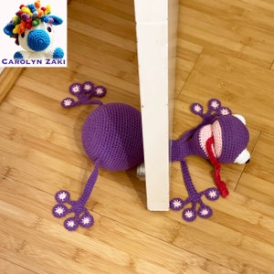 The Original Squashed Frog Door Stopper Amigurumi Instant download PDF crochet pattern, available in English only zdjęcie 8