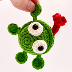 Splat Frog amigurumi-haakpatroon digitale download