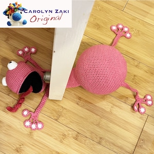 The Original Squashed Frog Door Stopper Amigurumi Instant download PDF crochet pattern, available in English only zdjęcie 6