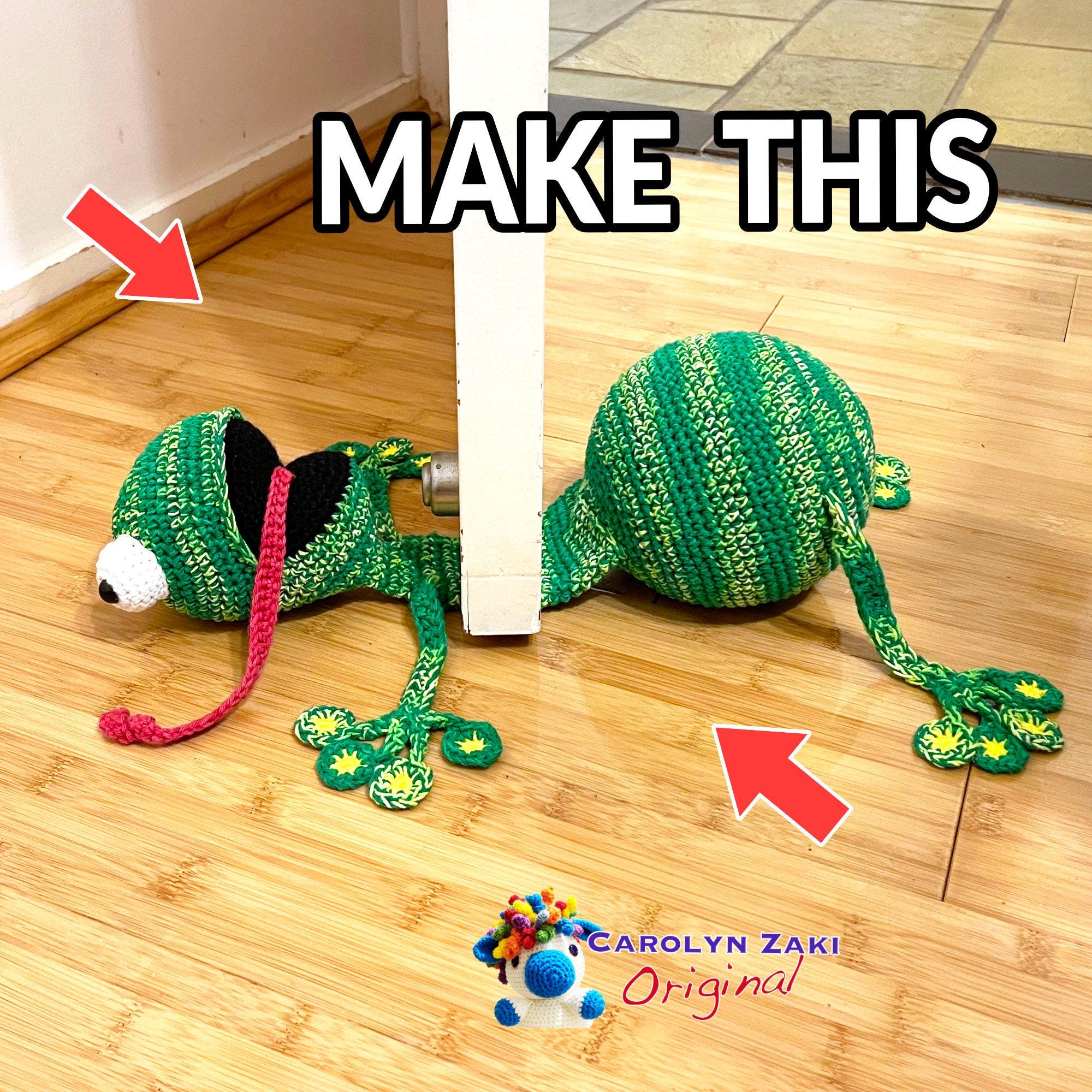 The Original Squashed Frog Door Stopper Crochet Pattern (PDF