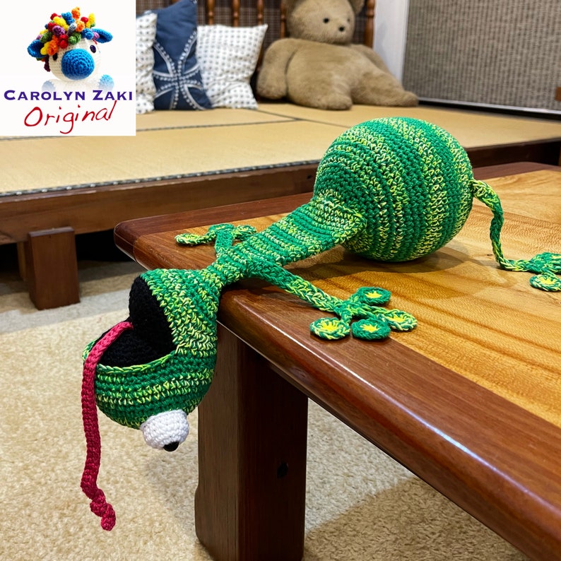 The Original Squashed Frog Door Stopper Amigurumi Instant download PDF crochet pattern, available in English only zdjęcie 4