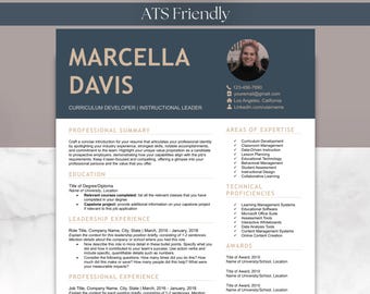 Student with No Experience Resume & Cover Letter Bundle Template with Photo Microsoft Word Google Docs Apple Pages ATS Friendly One Page CV