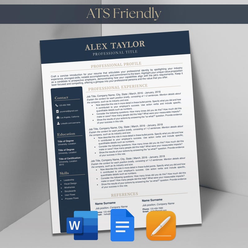 Google Doc Resume Templates Project Etsy Google Doc Resume Templates Project Etsy