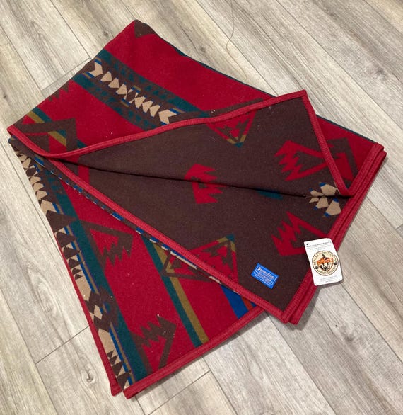 Vintage PENDLENTON INDIAN Beaver State Wool Blanket Full