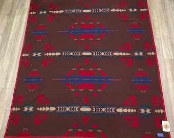 Vintage PENDLENTON INDIAN Beaver State wool blanket full size 64x80” New
