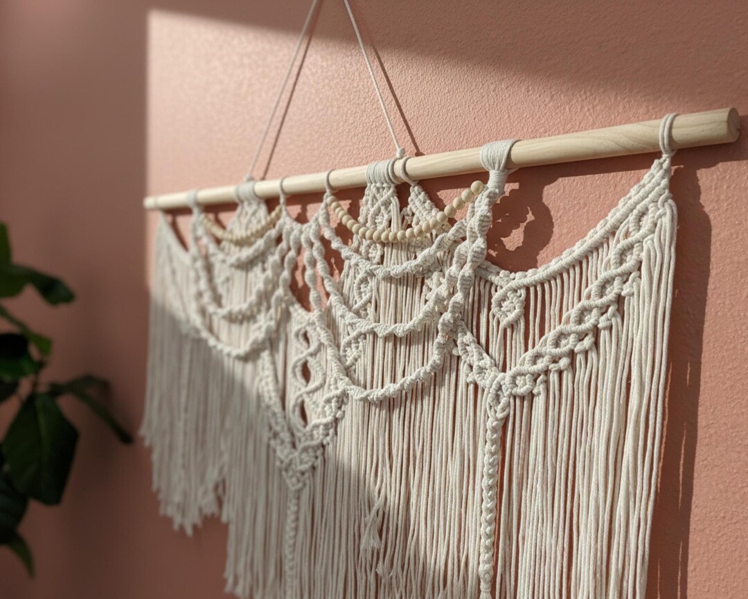 Boho Macrame Wall Hanging Large Wall Art Bedroom Headboard Alternative ...