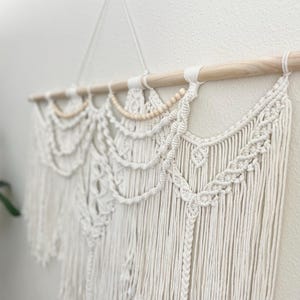 Boho Macrame Wall Hanging Large Wall Art Bedroom Headboard Alternative Living Room Statement Piece Handmade Tapestry Bohemian Home Decor