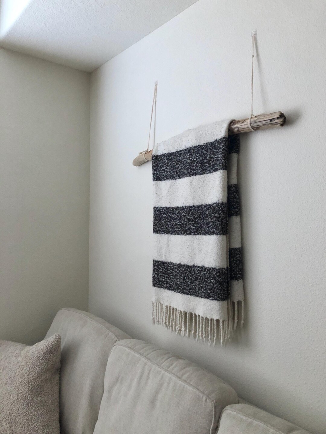 Blanket Ladder Wall Hanging Blanket Storage for Living Room Throw ...