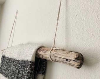 Cintre pour couverture en bois flotté, décoration murale en bois, décoration murale en bois