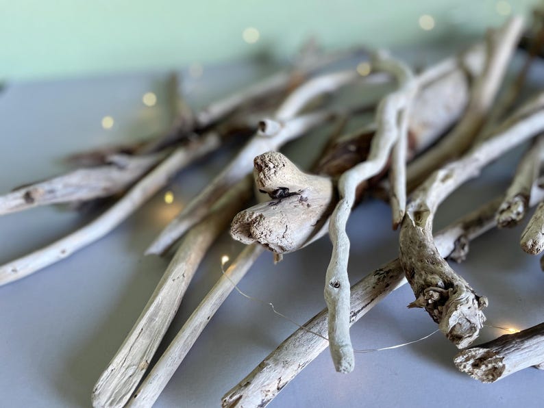 Driftwood Piece Coastal Decor Branch Macrame Dowel Rustic Drift Wood Bulk Natural Wood Bundle for Craft Beach Wedding Centerpiece DIY Kit holiday Christmas thanksgiving natural rustic coastal driftwood for diy craft projects boho chic style for home wedding or event decor perfect for handmade decorations and unique art pieces ideal for macrame hangers plant holders and centerpieces