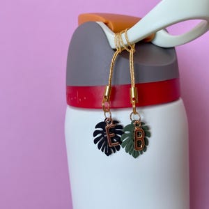 Charm for Flip Straw Water Bottle Charm Tag for Tumbler Lid Charm Personalized Cup Party Favor Back to School Cup Gift for Teacher Plant Cup