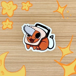 Bread Pochita Chainsaw Anime CSM Sticker 3&quot;
