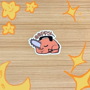 Cute Eepy Pochita Chainsaw Anime CSM Sticker 3&quot;