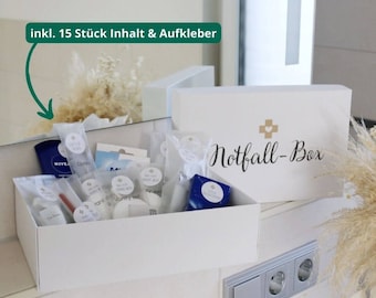 Notfallbox zur Hochzeit für Gäste inklusive Inhalt