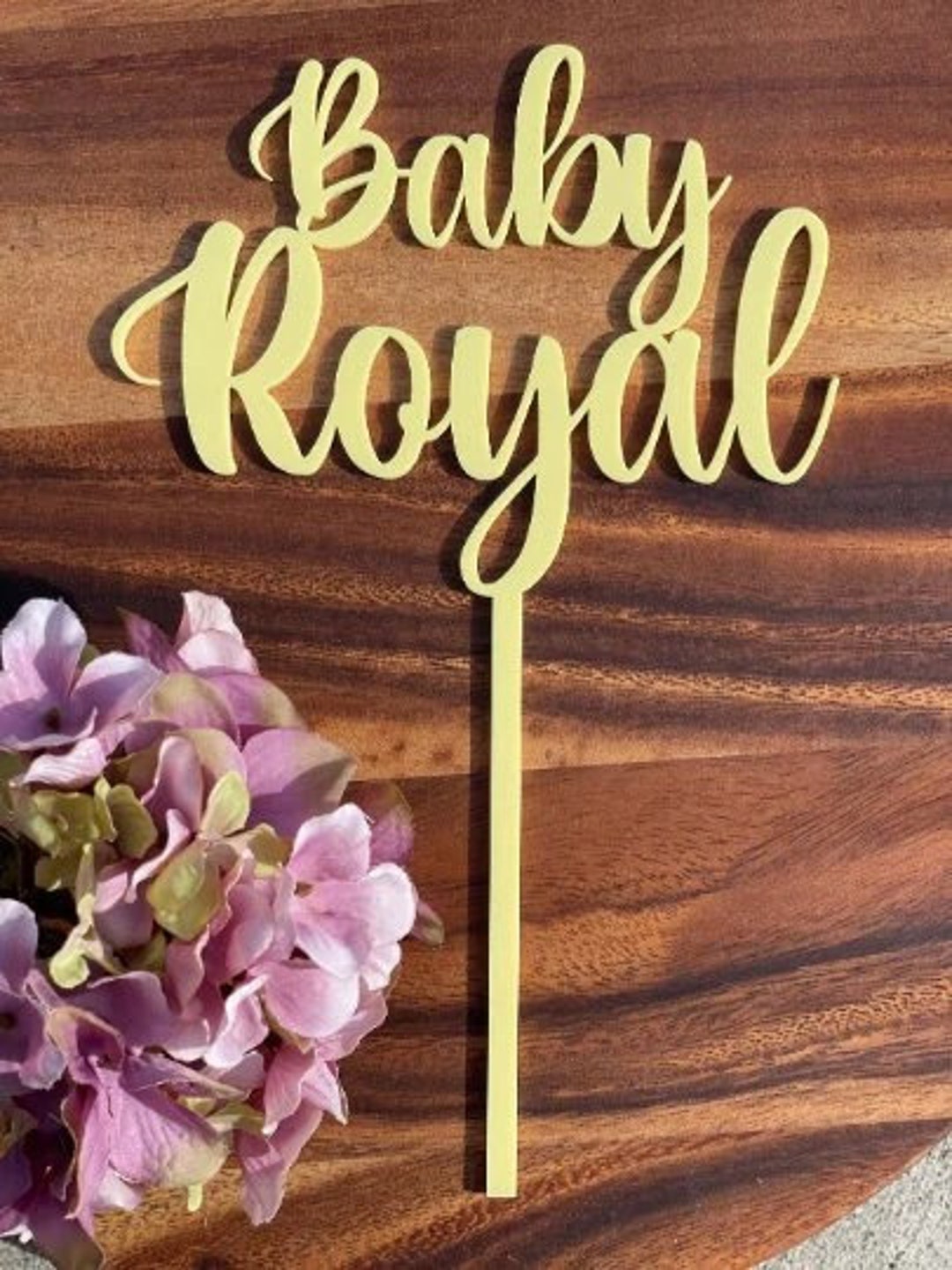 Yellow Cake Topper Pastel Pink Cake Topper Cake Topper Etsy