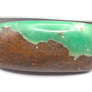 Natural Chrysoprase,Rectangle Cabochon,Loose Gemstone,19.2x48 Mm 49.50-Cts