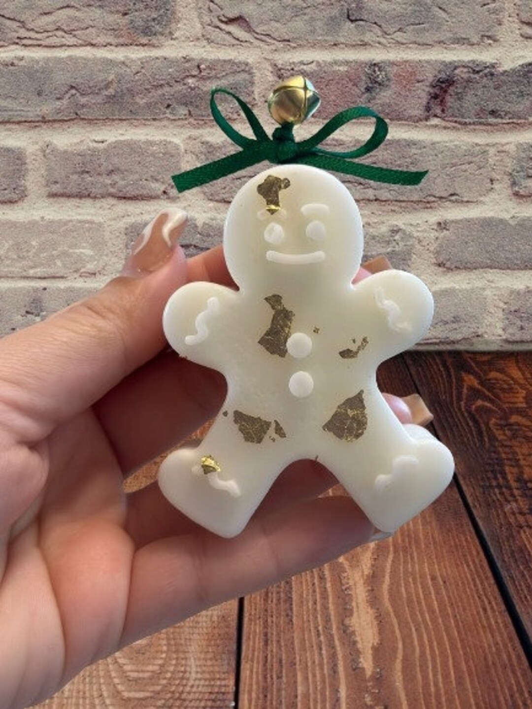 Gingerbread Man Candle Etsy