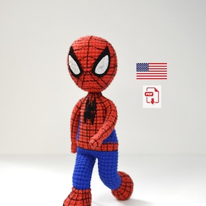 Crochet Superhero Spider Doll Pattern: DIY Amigurumi (PDF Pattern)