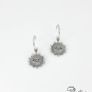 Ohrhänger Silberauge kein Piercing schmerzlos unsichtbar aufklipsbar