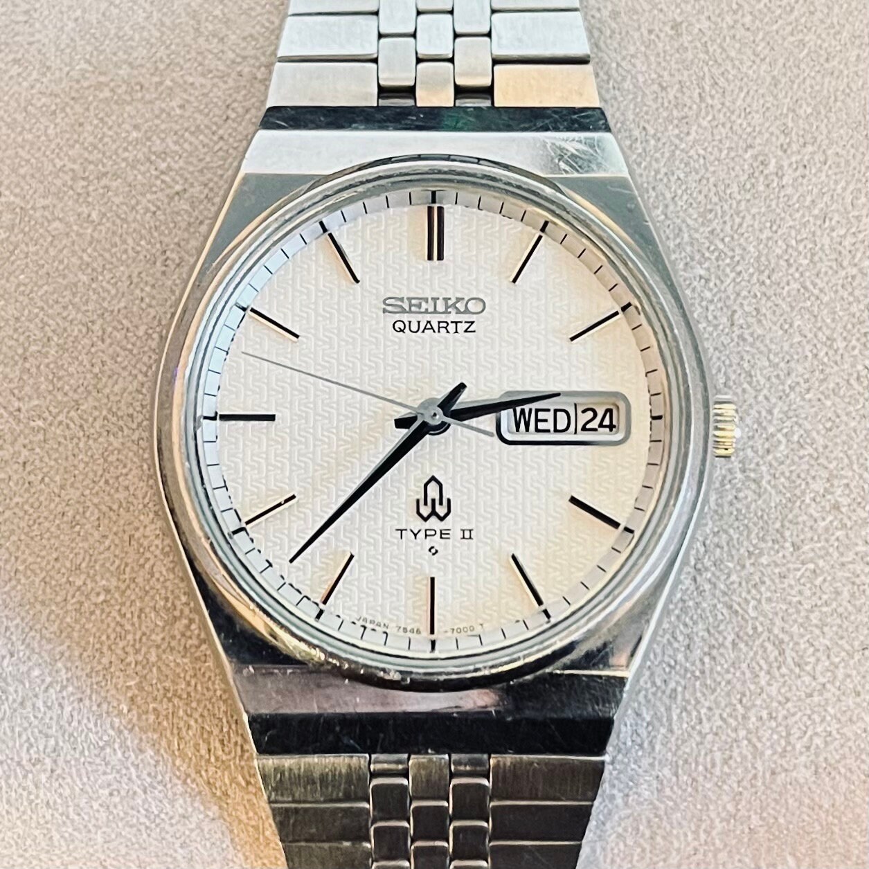 Vintage Seiko Quartz Type II 7546-7000 - Etsy Vintage Seiko Quartz Type II 7546-7000 - Etsy