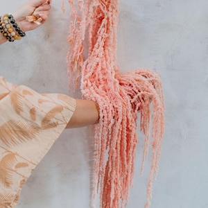 Dried Flower Hanging Amaranthus Flower Bunch Decorative Preserved Flower Luxury Dried Floral Preserved Amaranthus DIY Floral Arrangements