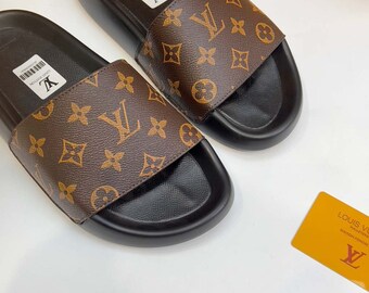 Unisex Leder Folien, weiche Haut flache Sandalen, gepolstertes Fußbett, offene Zehen Damen, Flip Flops Slip auf Ledersohle, Sommermode