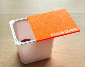 Nachhaltiger Quarkdeckel für Quarkbehälter in versch. Variationen verfügbar – Wiederverwendbarer PETG Deckel, Aufbewahrungsbox