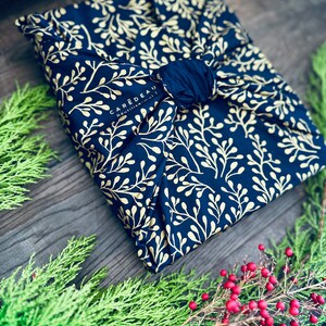 Lot de 3 Emballage Papier Cadeau Réutilisable Coton Recyclé Tissu Furoshiki Ecologique Pack Famille Extraordinaire image 5