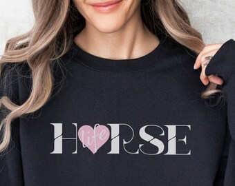 Pferde Leben Sweatshirt, Reiter Sweatshirt, Pferd Mutter Geschenk, Pferde Geschenke für Mädchen im Teenageralter, Geschenk für Pferdeliebhaber, Land Shirt