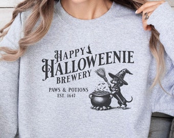 Dackel Halloween Sweatshirt, Halloweenie Sweatshirt, Dackel Hund Halloween Shirt, Doxie Mutter Geschenk, Dackel Mutter Geschenk, Dackel Liebhaber Geschenk