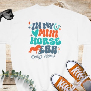Youth Custom Mini Horse Era, Personalized Miniature Horse Kids Sweatshirt, Mini Horse Lover Gift, Horse Girl Shirt, Mini Horse Gift for Girl